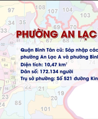 Phường An Lạc được thành lập từ sáp nhập 3 phường