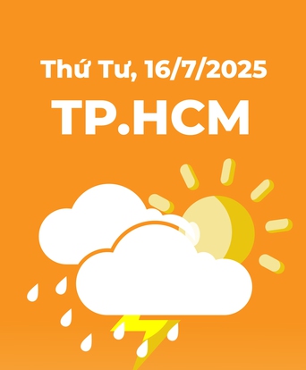 Dự báo thời tiết TP.HCM ngày 16/7/2025