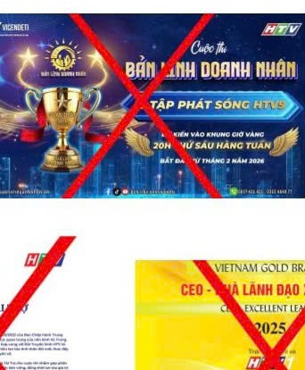 Cảnh báo về hành vi giả mạo, lợi dụng uy tín của HTV để kêu gọi tài trợ