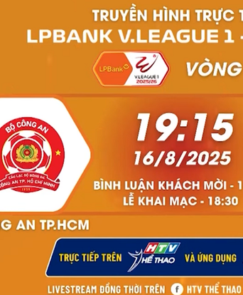 CLB Công an TP.HCM sẵn sàng cho trận khai màn V.League 2025-2026