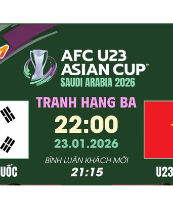 TRỰC TIẾP: U23 Việt Nam - U23 Hàn Quốc (AFC U23 Asian Cup 2026)