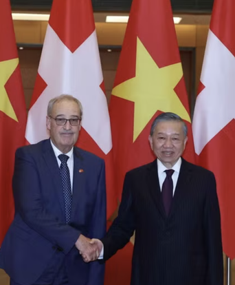 Tổng Bí thư, Chủ tịch nước Tô Lâm hội đàm với Tổng thống Thụy Sĩ Guy Parmelin