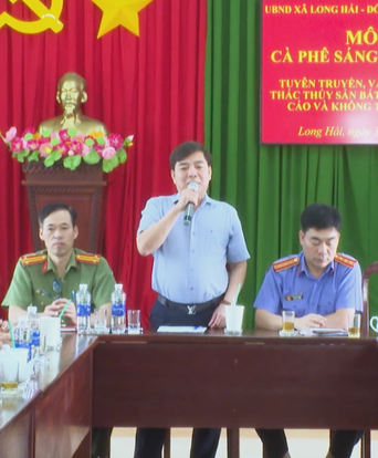 Cà phê sáng kết hợp tuyên truyền IUU cho ngư dân