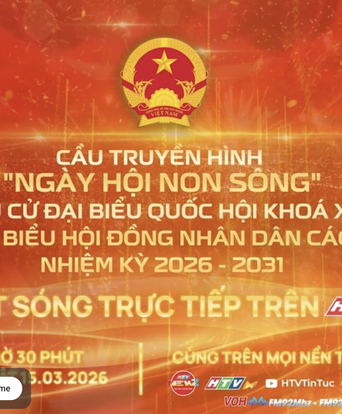 [Trực tiếp] Cầu truyền hình “Ngày hội non sông”: Nhiều gia đình cùng nhau đi bầu