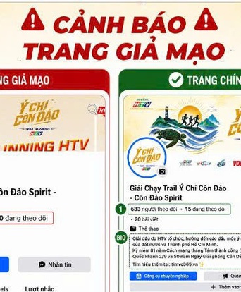 Cảnh báo fanpage giả mạo "Giải chạy trail Ý chí Côn Đảo - Côn Đảo Spirit"