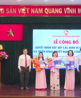 Phường Diên Hồng sắp xếp lại mạng lưới trường học
