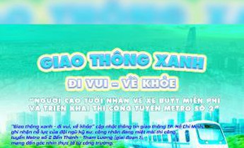 Giao thông xanh - đi vui, về khỏe: Người cao tuổi nhận vé xe buýt miễn phí và triển khai thi công tuyến metro số 2