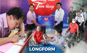 Tình người vượt nghịch cảnh: Hai chàng thanh niên khuyết tật "Chung một tấm lòng: Vì miền Trung thương yêu"