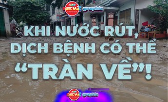 NewZgraphic: Khi nước rút, dịch bệnh có thể “tràn về”