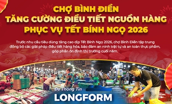 Chợ Bình Điền tăng cường điều tiết nguồn hàng phục vụ Tết Bính Ngọ 2026