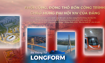 Khởi công, động thổ bốn công trình chào mừng Đại hội XIV của Đảng