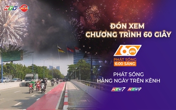 60 Giây ngày 31/12/2025 | TP. Hồ Chí Minh bắn pháo hoa tại 4 điểm dịp Tết Dương lịch 2026