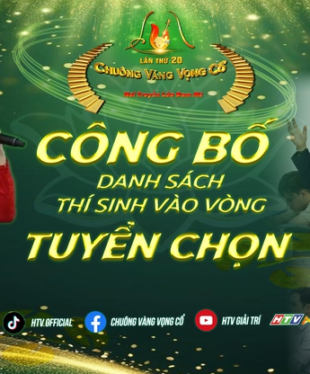 Danh sách thí sinh vào vòng Tuyển chọn Chuông vàng vọng cổ 2025