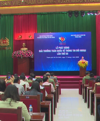 Phát động Giải thưởng toàn quốc về thông tin đối ngoại lần thứ 12