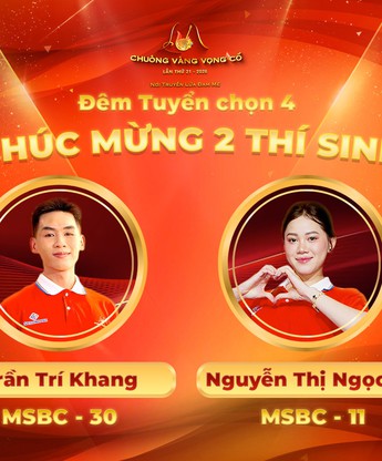 Chuông vàng vọng cổ 2026: 2 thí sinh cuối cùng bước vào vòng Chung kết
