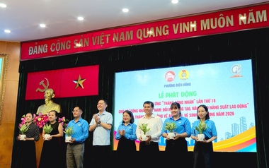 Phường Diên Hồng khai mạc Tháng Công nhân và phát động Tháng hành động về an toàn lao động
