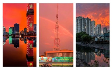 Hoàng hôn đẹp đến nao lòng trên mọi miền đất Việt