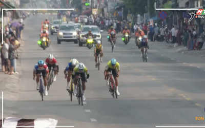 Phạm Quốc Thiện (Tập đoàn Lộc Trời An Giang) chiến thắng Sprint 1 tại chặng 12 Cúp Truyền hình 2026