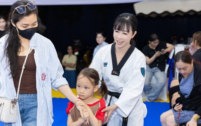 Châu Tuyết Vân truyền cảm hứng thể thao cho trẻ em dịp Hè