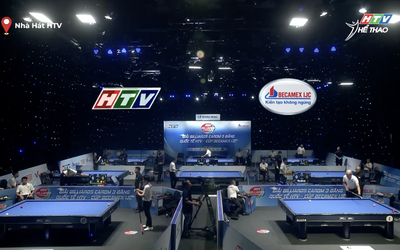 Kết thúc vòng loại giải Billiards Carom 3 băng quốc tế HTV - Cúp Becamex IJC