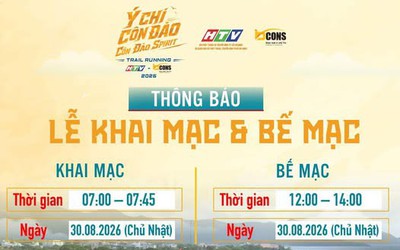Trực tiếp: Giải chạy Ý Chí Côn Đảo - Côn Đảo Spirit HTV - BCONS 2026 | Bắt đầu lúc 4g30 ngày 30/8