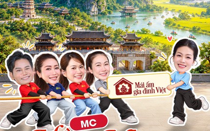 Dàn nghệ sĩ ghi hình Mái ấm gia đình Việt tại Ninh Bình