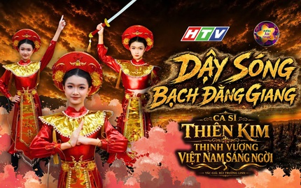 Ca sĩ Thiên Kim mở màn "Dậy sóng Bạch Đằng Giang" đầy cảm xúc