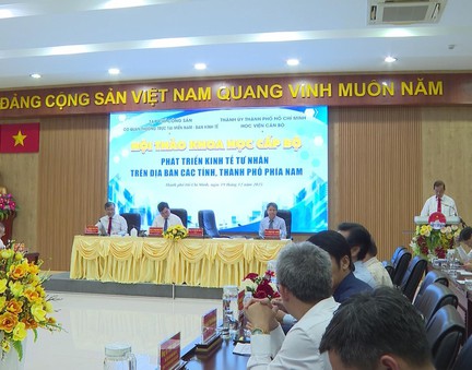 Thúc đẩy kinh tế tư nhân tại các tỉnh, thành phố phía Nam trong giai đoạn mới