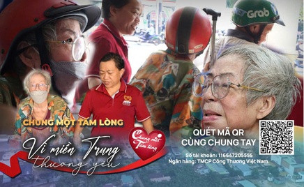 Những tấm lòng cao tuổi góp sức "Chung một tấm lòng: Vì miền Trung thương yêu"