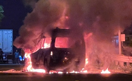 Cháy xe cứu thương trên cao tốc TP. Hồ Chí Minh - Long Thành - Dầu Giây: 3 người tử vong