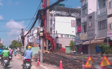 TP. Hồ Chí Minh điều chỉnh giao thông đường Trường Chinh phục vụ Metro số 2