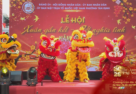 Rộn ràng lễ hội "Xuân gắn kết - Tết nghĩa tình" phường Tân Định