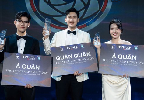 Ba gương mặt trẻ chinh phục sân khấu The TVFACE University 2026