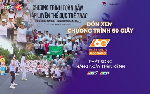 Chương trình 60 Giây ngày 27/10/2025 | Vũng Tàu: Hơn 1.000 người tham gia tập luyện thể thao