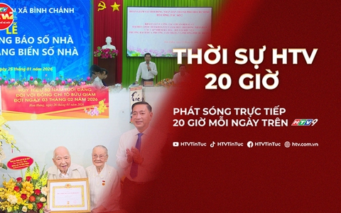 Thời sự HTV ngày 26/1/2026 | Trao thông báo và tặng bảng số nhà cho người dân trên địa bàn xã Bình Chánh