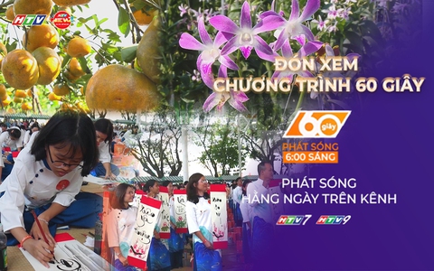 60 Giây ngày 4/1/2026 | TP. Hồ Chí Minh: Hơn 1.000 người đồng diễn nghệ thuật thư pháp