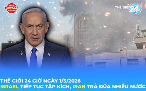 Tin Thế giới 24 Giờ ngày 1/3/2026 | Israel tiếp tục tập kích, Iran trả đũa nhiều nước