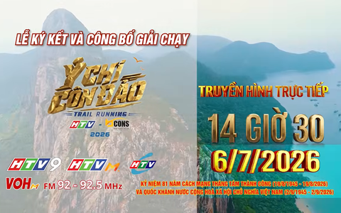 Lễ ký kết và công bố giải chạy Ý chí Côn Đảo | 14g30 ngày 6/7