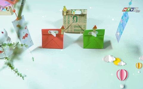 Cách gấp túi quà tặng