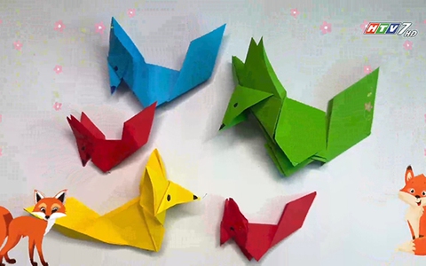 Cách gấp giấy tạo hình con cáo