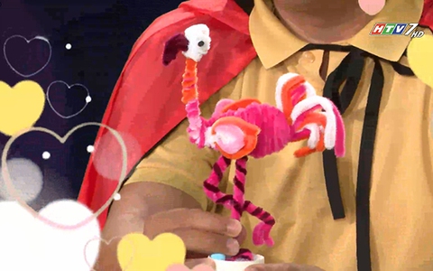 Làm chim hồng hạc bằng kẽm nhung