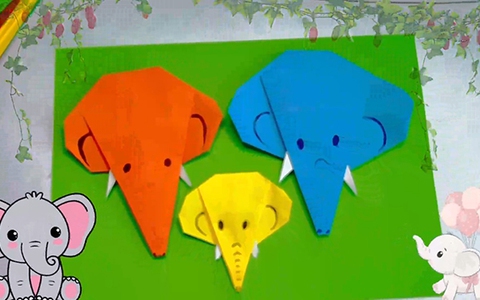 Cách gấp giấy tạo hình con voi