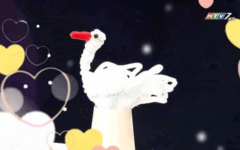 Làm thiên nga trắng bằng kẽm nhung