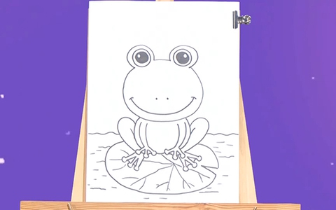 Cách vẽ con ếch