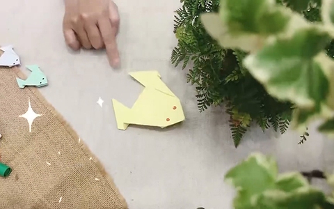 Cách gấp giấy tạo hình chú ếch