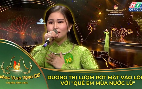 Dương Thị Lượm rót mật vào lòng với "Quê em mùa nước lũ"