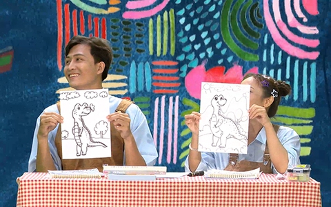 Cách vẽ con khủng long