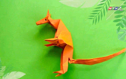 Gấp giấy tạo hình chuột túi