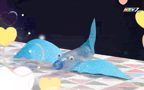 Tái chế chai nhựa thành cá đuối biển