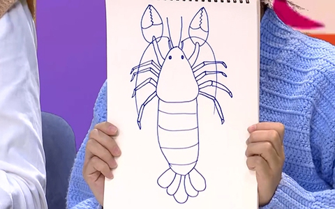 Cách vẽ con tôm hùm